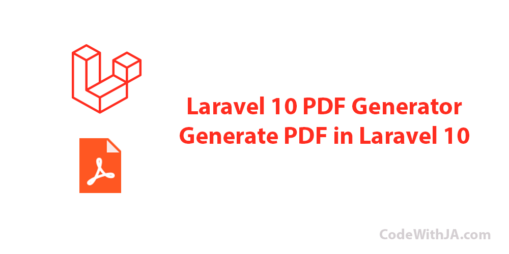 Laravel 10 PDF Generator - Generate PDF in Laravel 10